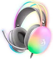 Headset Gamer Haven Ultra RGB Profissional Confortável Imersivo com Microfone Som Alto Ozzix