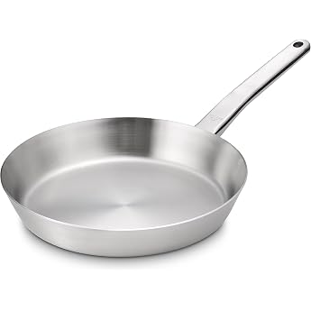 Gerlach Prestige Frying Pan 24 cm Stainless Steel Frying Pan for Gas Electric Induction Ceramic Hob Pans Frying Pans Kitchen