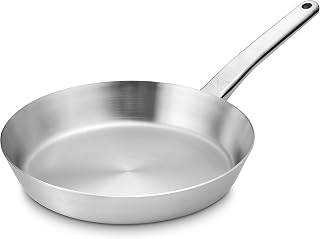 Gerlach Prestige Pfanne 24 cm Aus Edelstahl Edelstahlpfanne Bratpfanne Für Gas Elektro Induktion Keramik Herd Pfannen Bratpfannen Küche Küchenzubehör, Silber