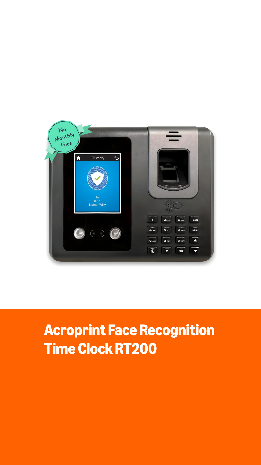 Amazon.com : Acroprint Face Recognition Time Clock (No Monthly Fee