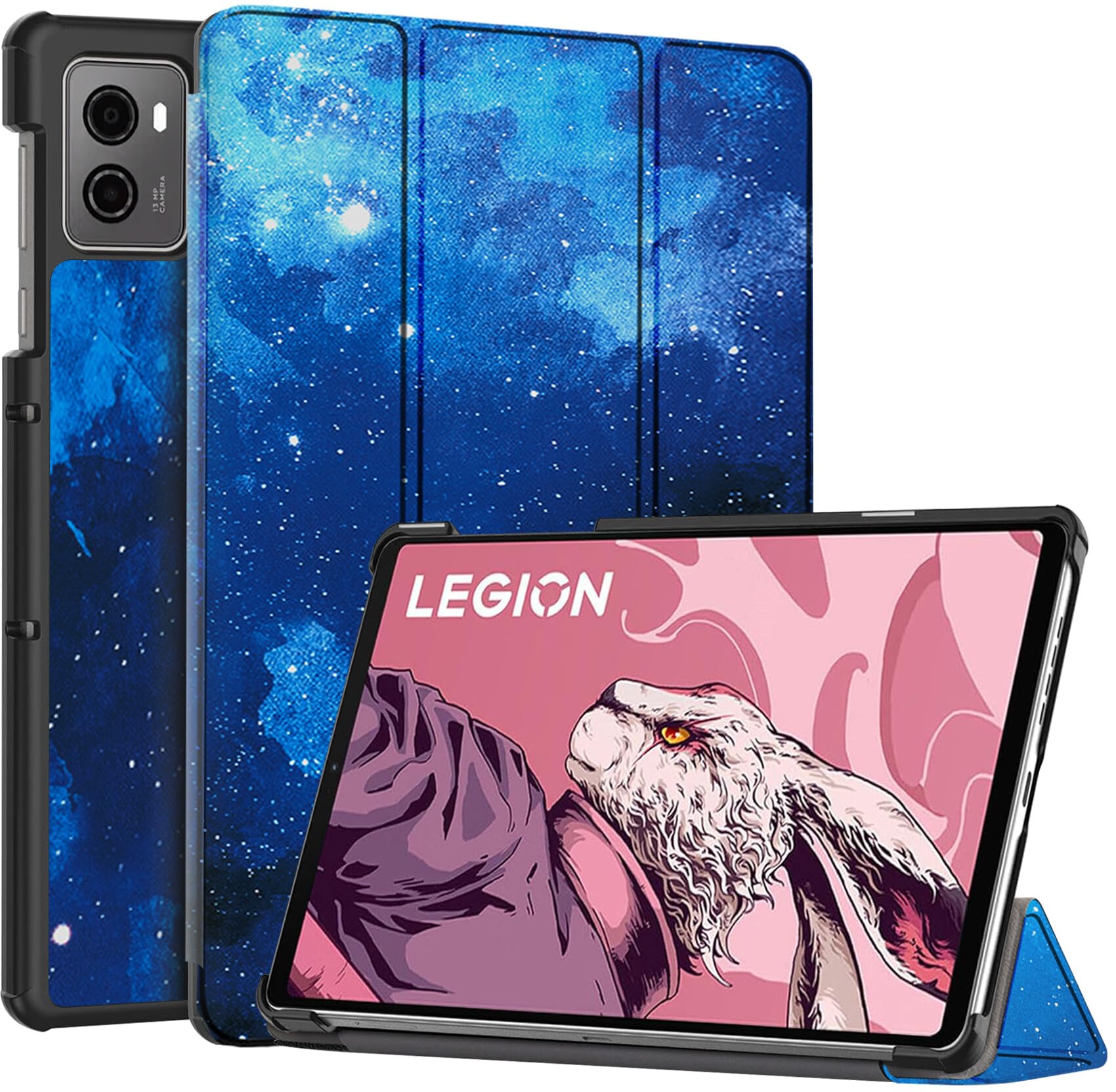 Robustrion Cover for Lenovo Legion 8.8 inch Cover Case, Trifold Flip Cover for Lenovo Legion 8.8 inch Tablet [ Auto Sleep Wake Support] - Stars (B0D9FYGCC6) Amazon Price History, Amazon Price Tracker