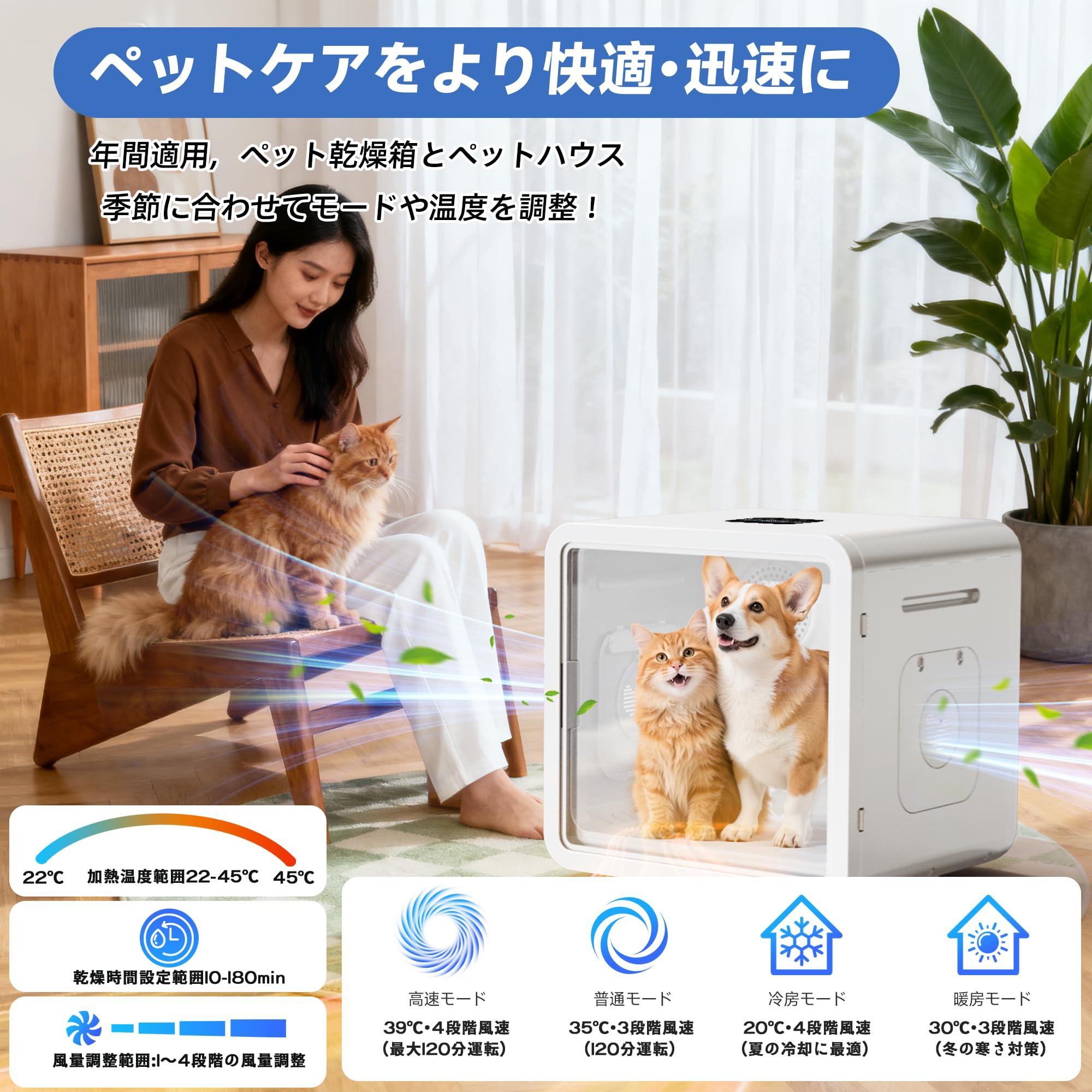 Amazon.co.jp: 【Amazon.co.jp限定】AOHDM ペットドライルーム 2025年