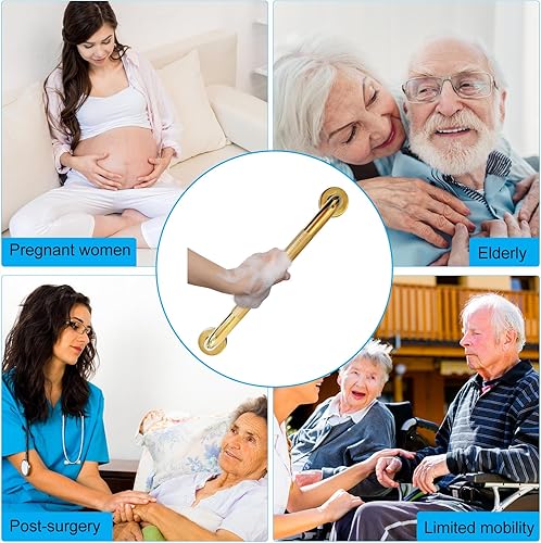 Miniatura 2 de Barras de agarre para bañeras y duchas, paquete de 2 barras de agarre de seguridad para personas mayores de 16 pulgadas, barras de agarre