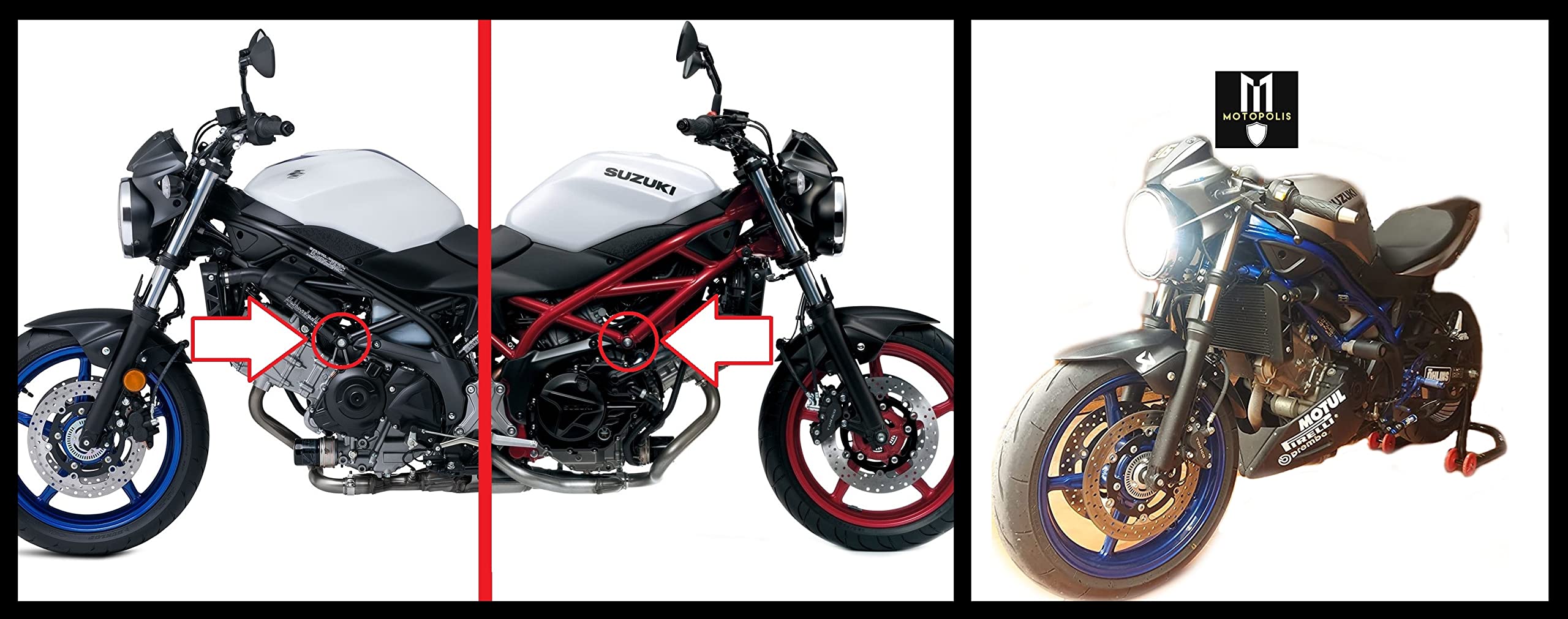 SUZUKI SV650 SV 650 1000 DL V-STROM - TAMPONI PARACARENA CRASH PADS + REGALO