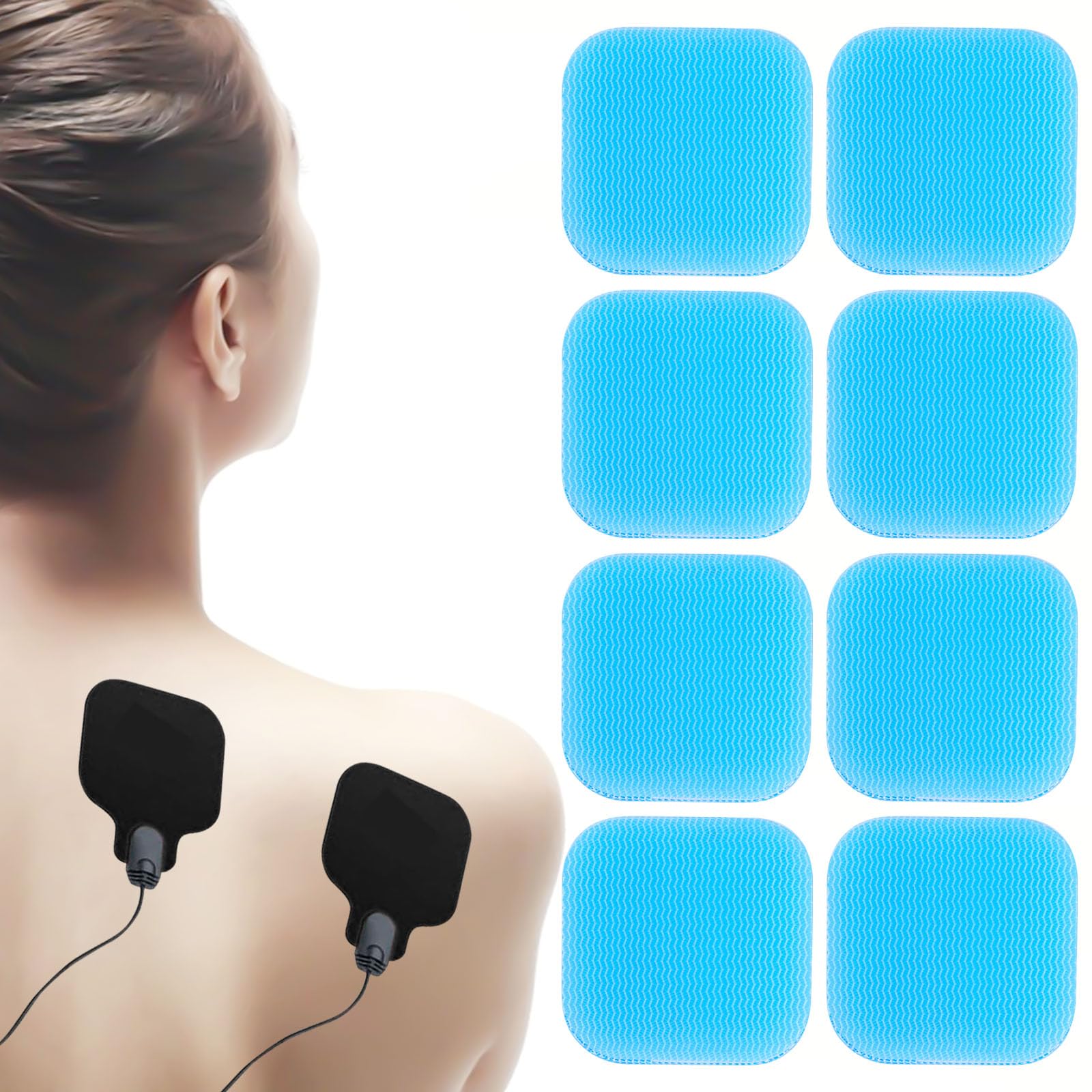 2PCS Feuilles Pad Gel accessoires pour Stimulateur Muscle Toner EMS AB