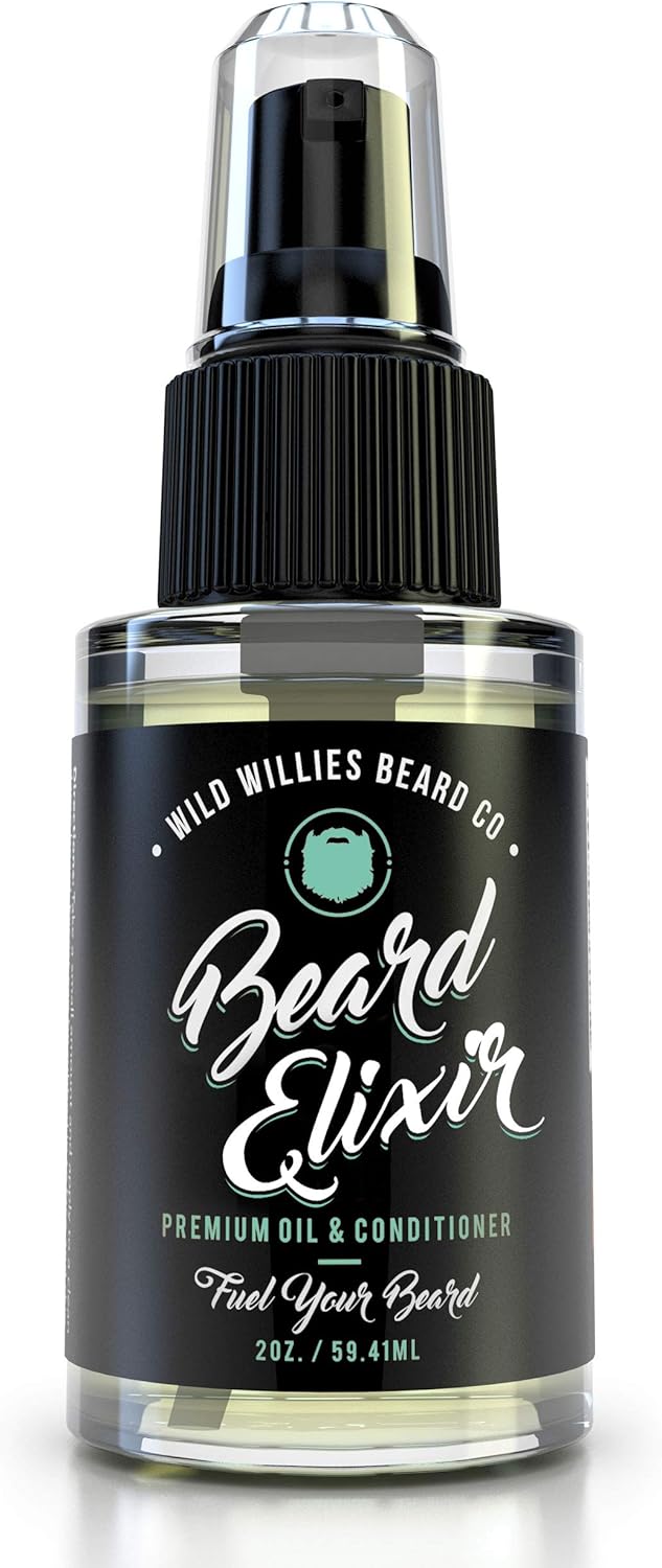 Wild Willies Cool Mint Beard Oil for Men Made with 10