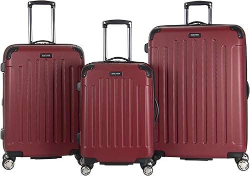 Kenneth Cole Reaction Renegade - Mini equipaje de mano extensible de 4 ruedas de 16 pulgadas con lado rígido Rojo escarlata Renegade - Juego de