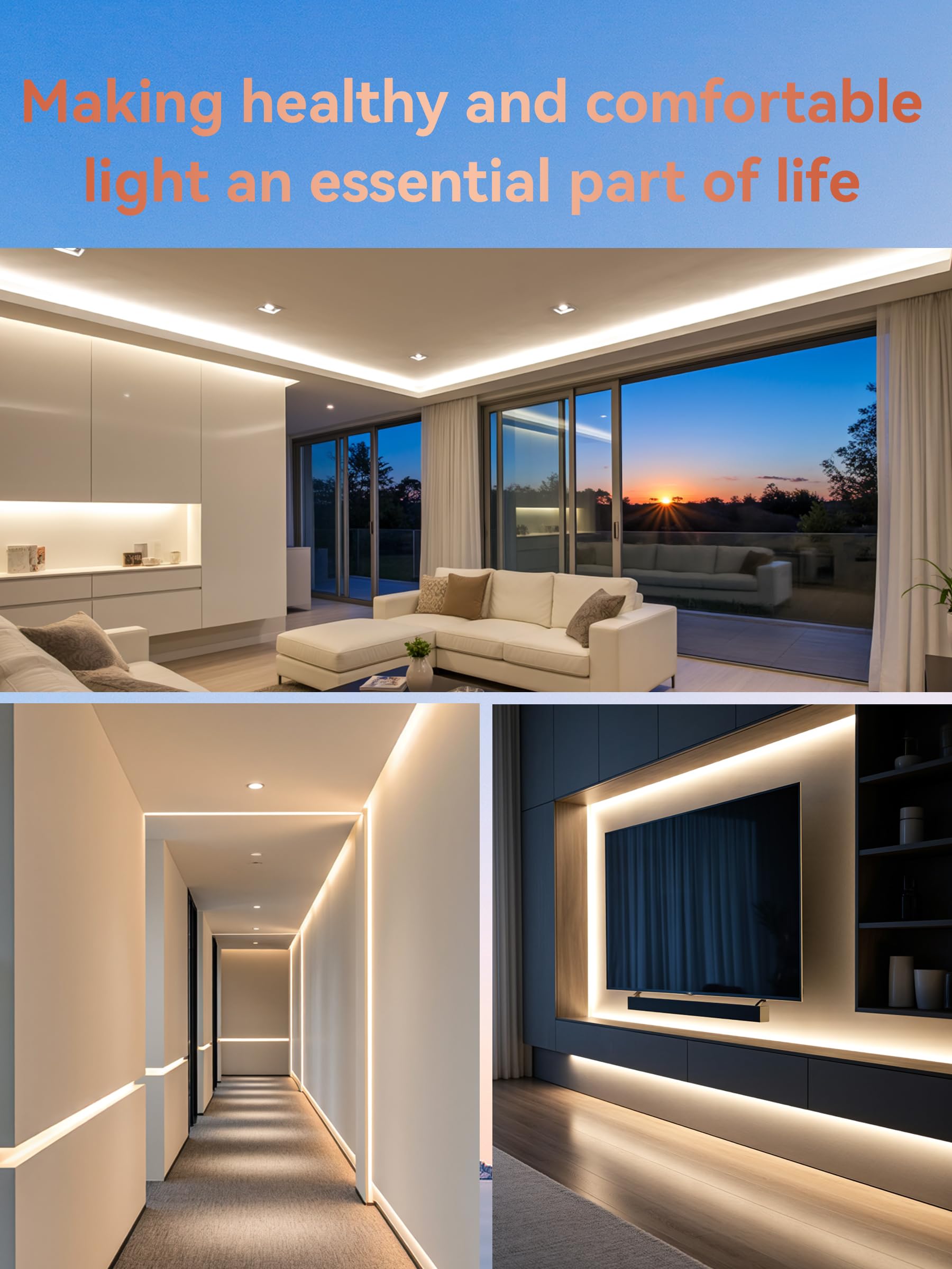 Perfil de aluminio LED carril con difusor de canal y perfil de aluminio para cinta LED perfilada en U para fácil instalación soporte LED cubierta (17,4 × 7 mm U-Form, 10 × 2 meter)