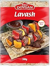 DOVGAN Lavash Flatbread Made of Wheat Flour, Soft and Flexible, Ideal for Wraps and Sandwiches, 300 g, Pack of 3