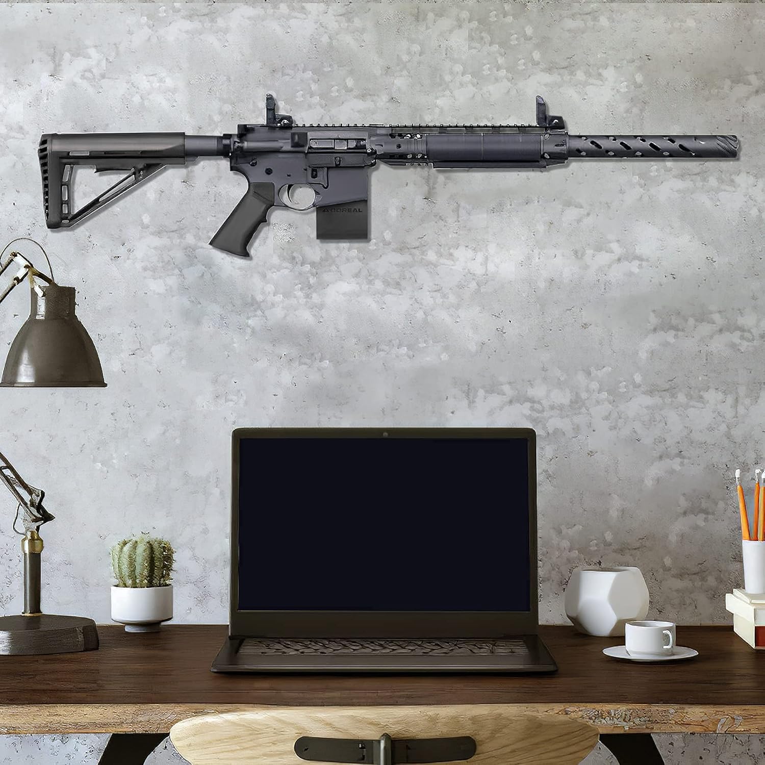 Adoreal 2 Pack Gun Rack Wall Mount,Gun Storage for Wall, Compatible with Rifle Shotgun : Sports & Outdoors