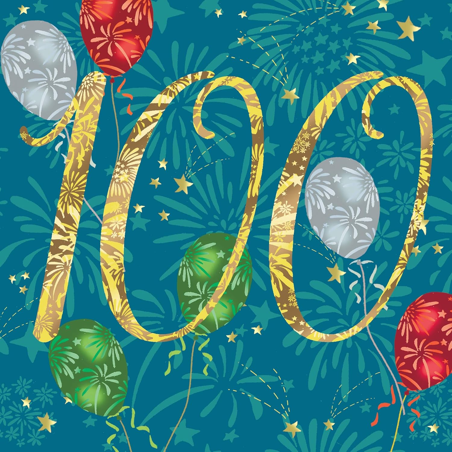 Twizler - Biglietto di auguri per 100° compleanno unisex per ...