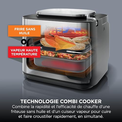 Ninja Combi 12-in-1 Multicooker, Oven & Air Fryer, 12 Cooking Functions, Family Large Meals in 15 Minutes*, Includes Baking Tray, Pan, & Recipe Book, Grey, SFP700EU - 6
