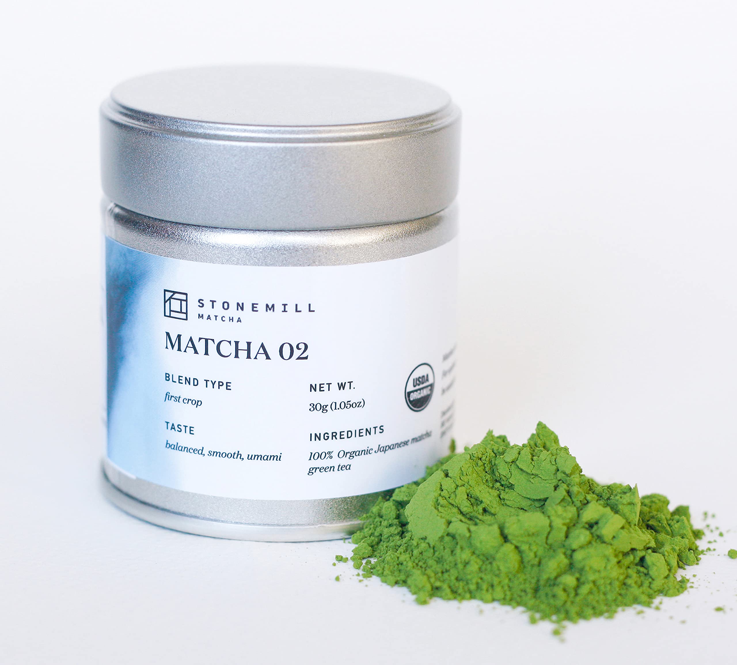 Amazon.com: Stonemill Matcha 02, Cafe Blend Organic Japanese Green