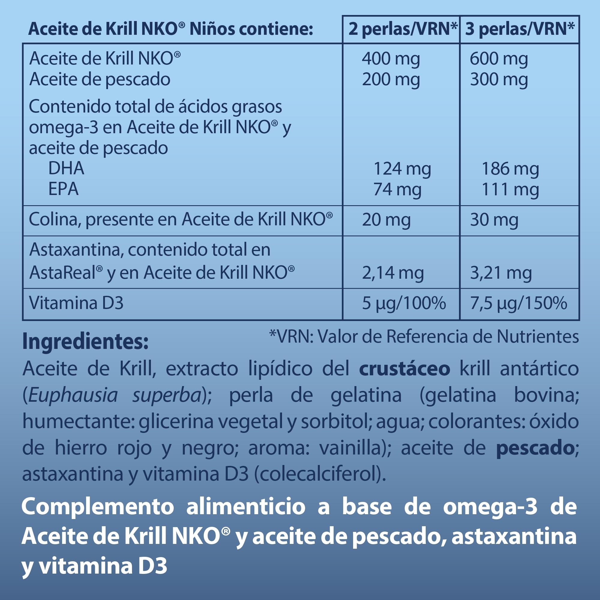 Krill Lot de 60 capsules d'huile 100% naturelle pour enfants