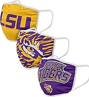 Vista 24 de FOCO - Cubrebocas universitario de la NCAA para adultos (unisex, 3 unidades)