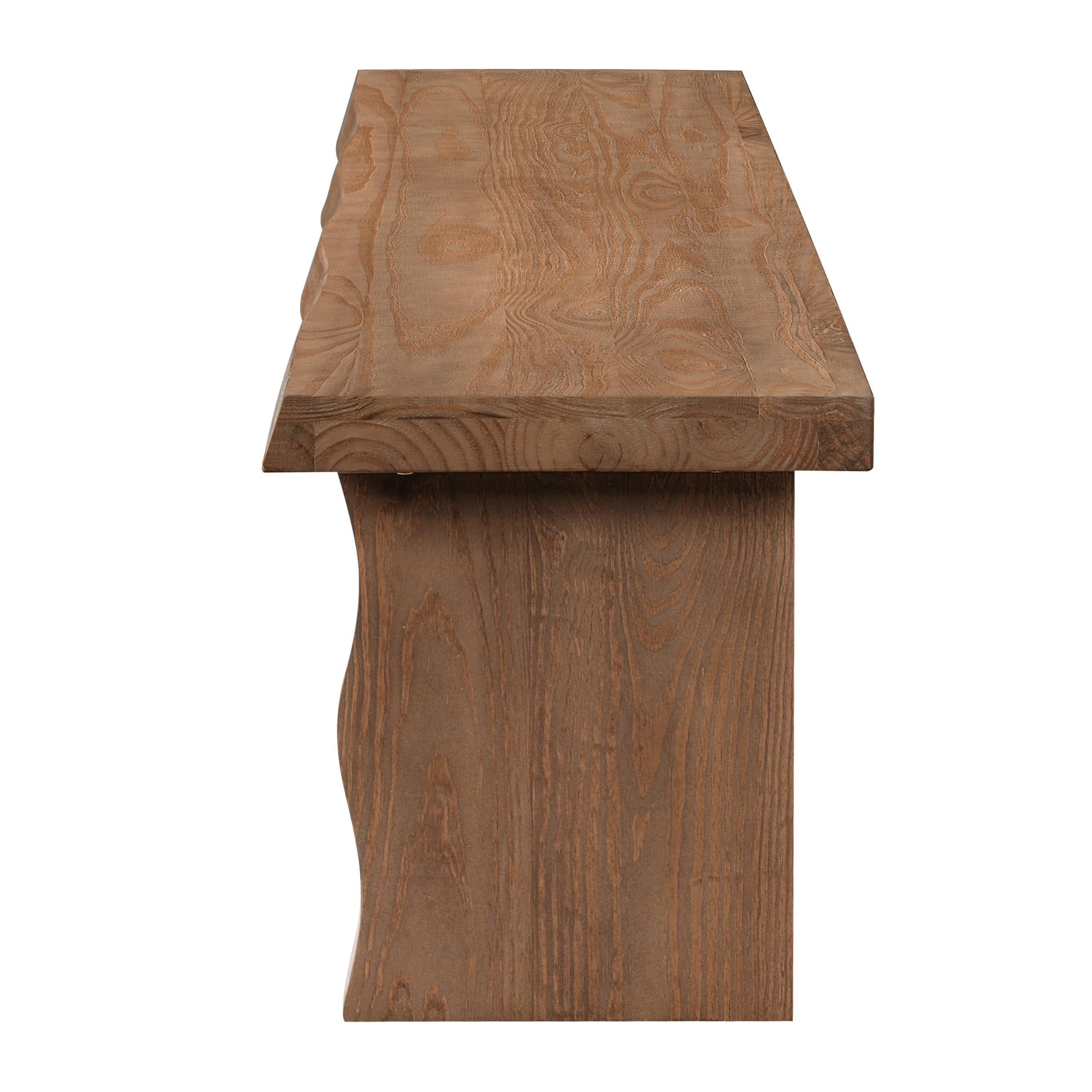 Christopher Knight Home Hartwell 63" Indoor Pine Dining Bench, Solid Wood Bench Seat for Dining Table, Rectangular Dining Seat, Spacious Seating, Long Footstool for Living Room Dining Room, Pine Wood