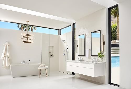 Miniatura 5 de Pfister LG49DF2C Kenzo - Grifo de baño amplio de 2 manijas de 8 pulgadas cromo pulido