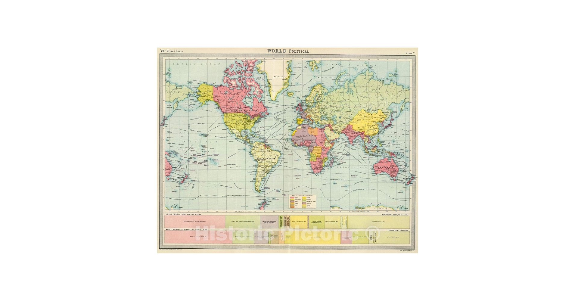 米軍　アメリカ軍　自衛隊　アンティーク　 古地図　ミリタリー　ビンテージ Amazon.com: Historic Map : 1922 World - Political. - Vintage