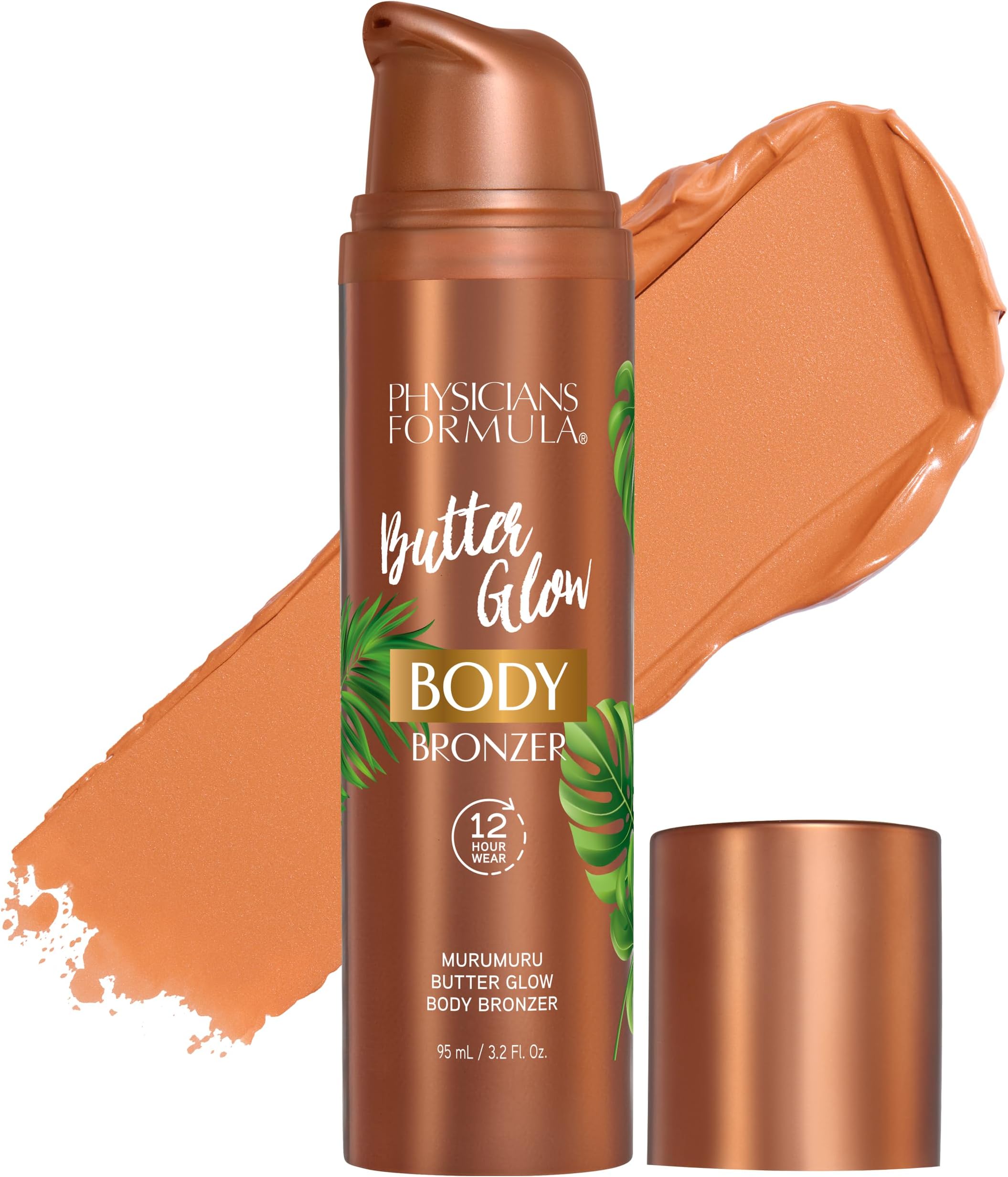 Butter Glow Body Bronzer, Waterproof & Transfer-Proof, Sunless Bronze Perfection, Ultra-Creamy & Skin-Perfecting Formula for a Radiant Glow, Cruelty Free - Light/Medium