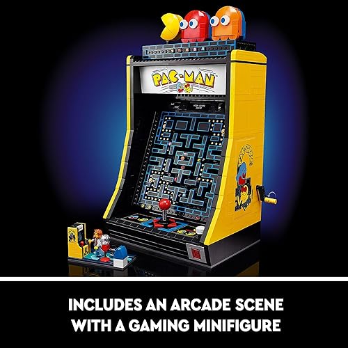 Miniatura 5 de LEGO Icons PAC-Man - Kit de construcción de arcade, construye un modelo réplica de un videojuego clásico, regalo de graduación nostálgico para
