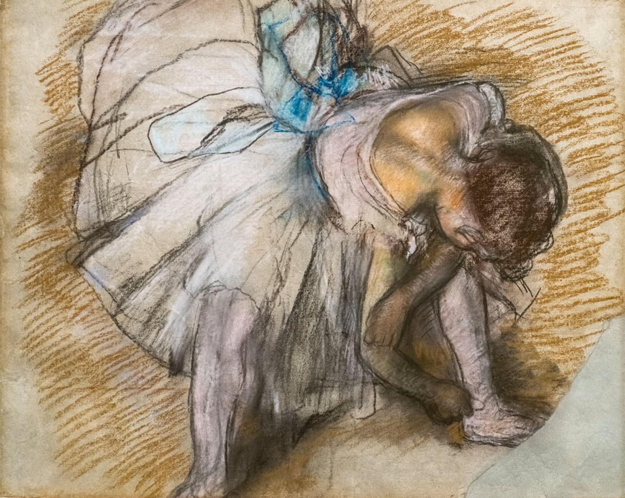 POSTERIIk Vintage Print Pop Art Landscape Artwork Dancer Adjusting Her Shoe by Edgar Degas Art Prints for Office Home Decor 60x90cm