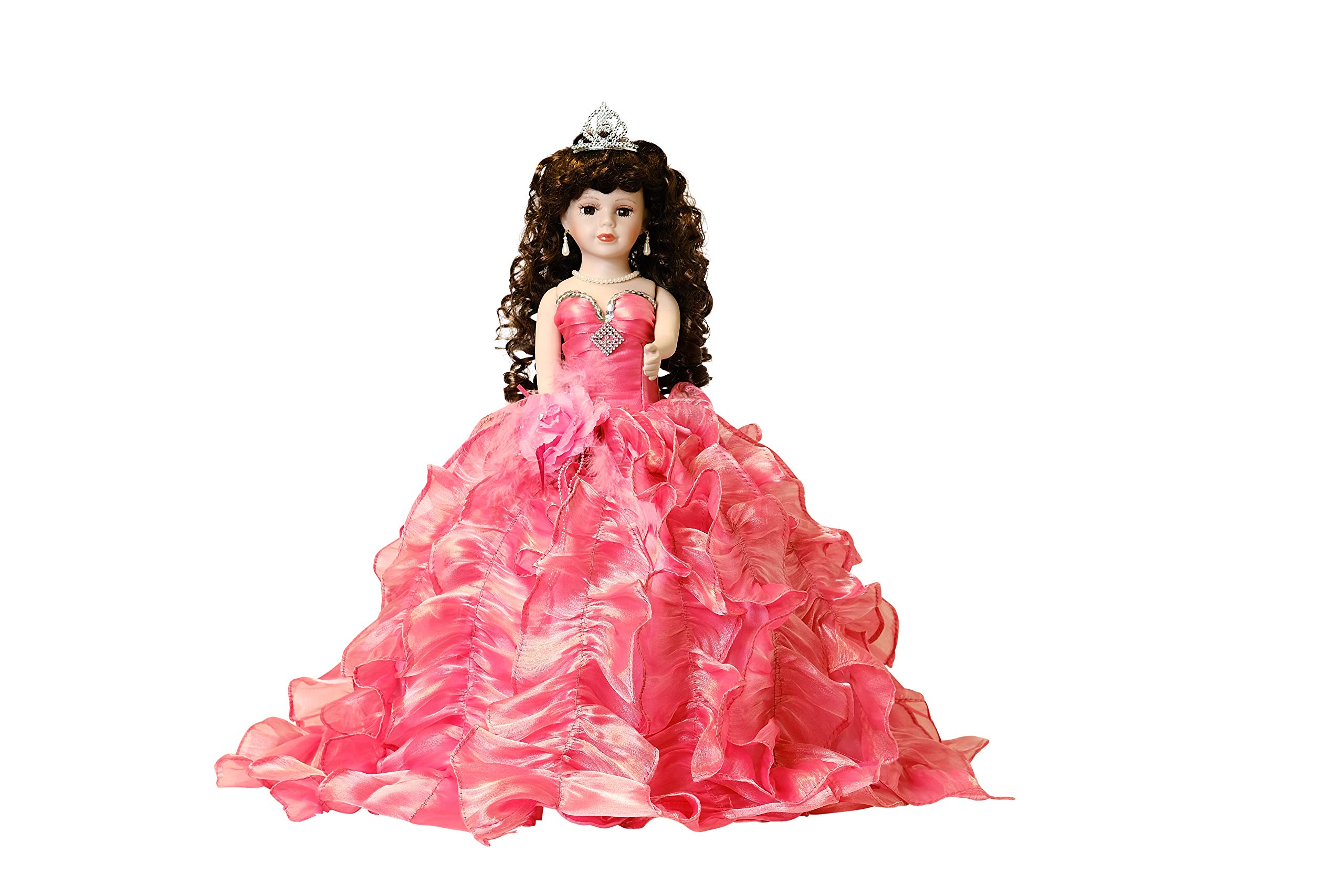 Buy Kinnex Collections by Amanda 20" Porcelain Quince Anos Quinceanera Umbrella Last Doll Muneca