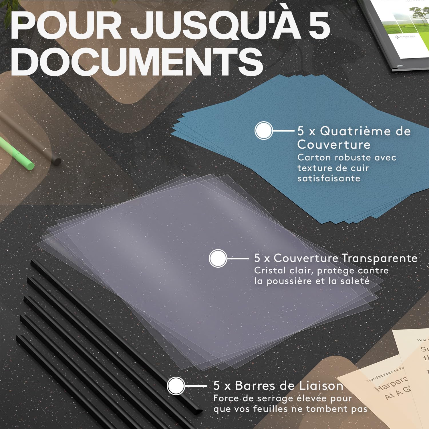 Reliure Dossier Lot De 25 Chemises En Carton Recyclé FALKEN - Rangez Vos Documents A4 écolo Et Malin Carton Recyclé Allemagne Bleu