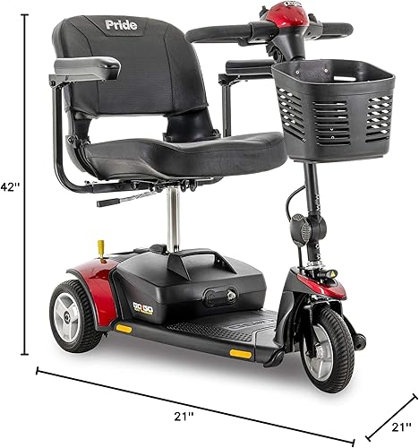 Miniatura 5 de SC40E, Elite Traveller, insertos de cubierta roja y azul, 3 ruedas, 12 amperios