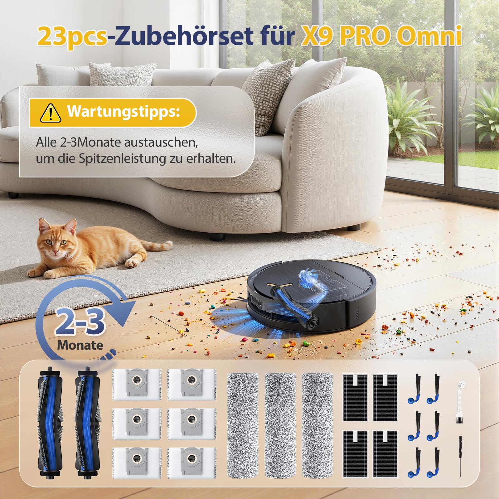 Zestaw akcesoriów do robota odkurzającego Ecovacs Deebot X9 PRO Omni