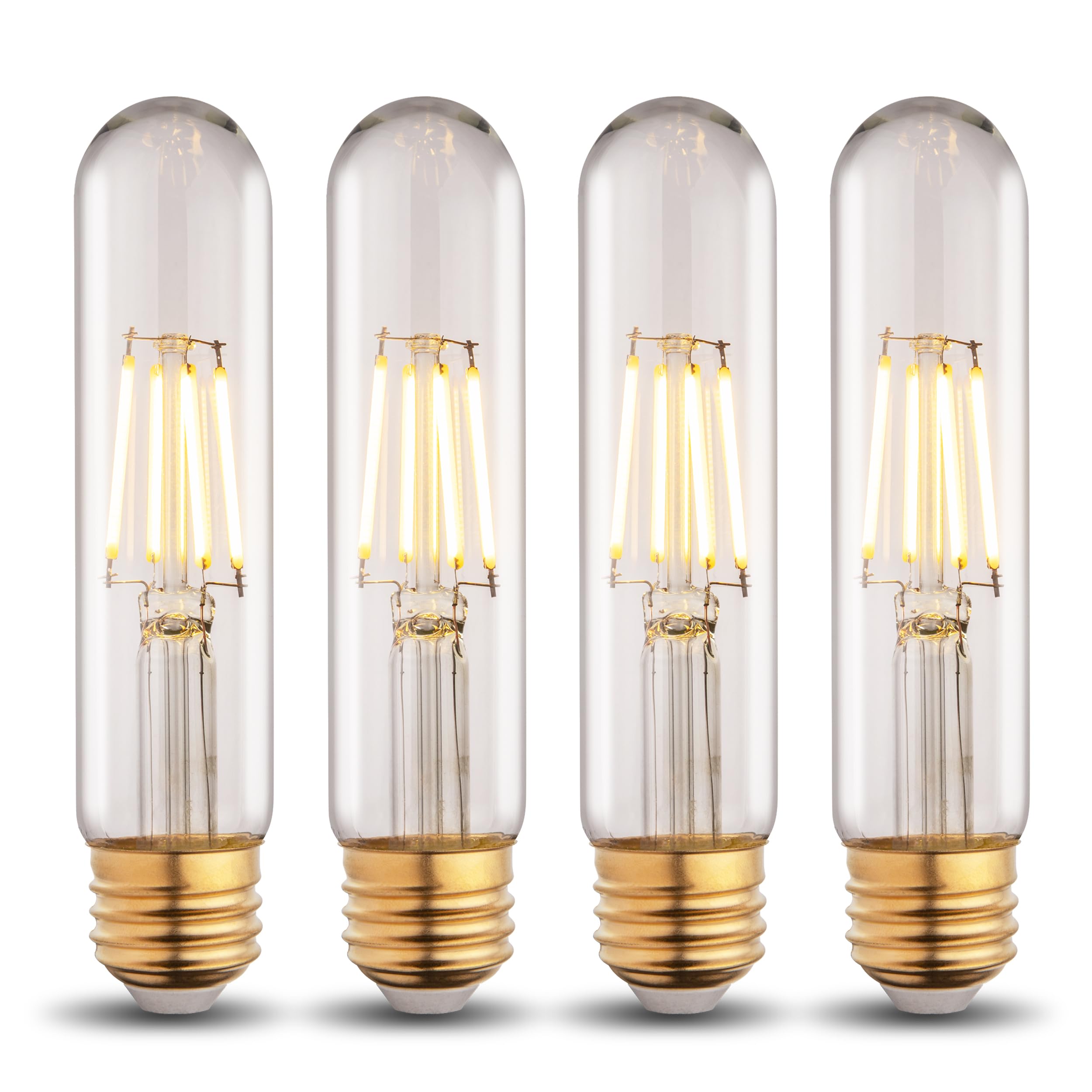 T10 Tubular Led Bulbs 60w Equivalent Dimmable 5 25 Inch Led Tube Bulb E26 T30 Edison Tubular Clear