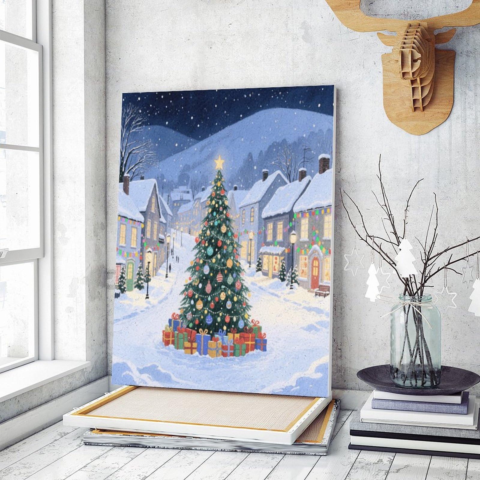 KOAYUBFC Malen-nach-Zahlen-Set für Erwachsene, Anfänger, Erwachsene, Malen nach Zahlen, Kits auf Leinwand, Acryl-Ölfarben, Gemälde mit Pinseln als Geschenk, Wanddekoration