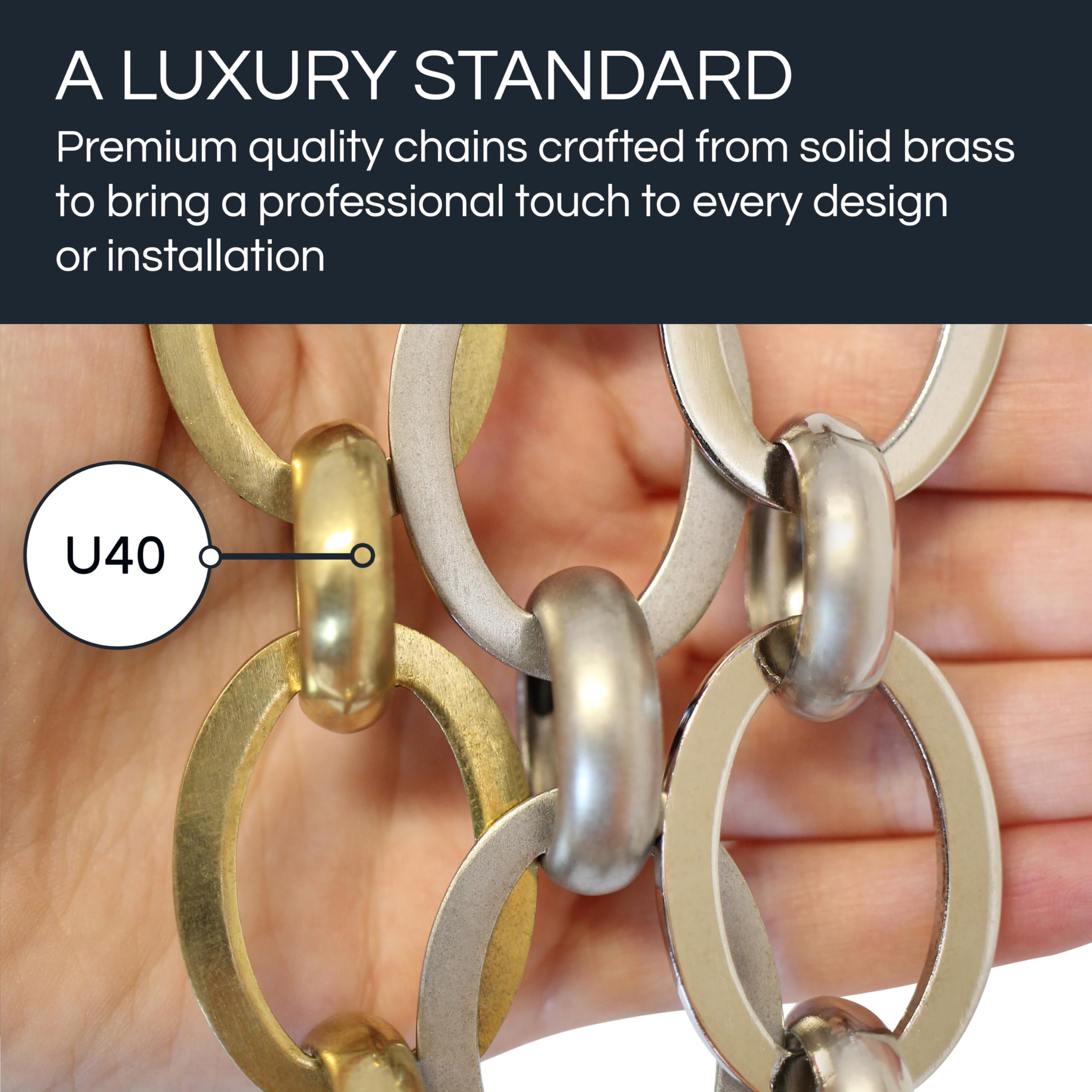 Amazon.com: RCH Hardware Decorative Acid Dipped Solid Brass Chain