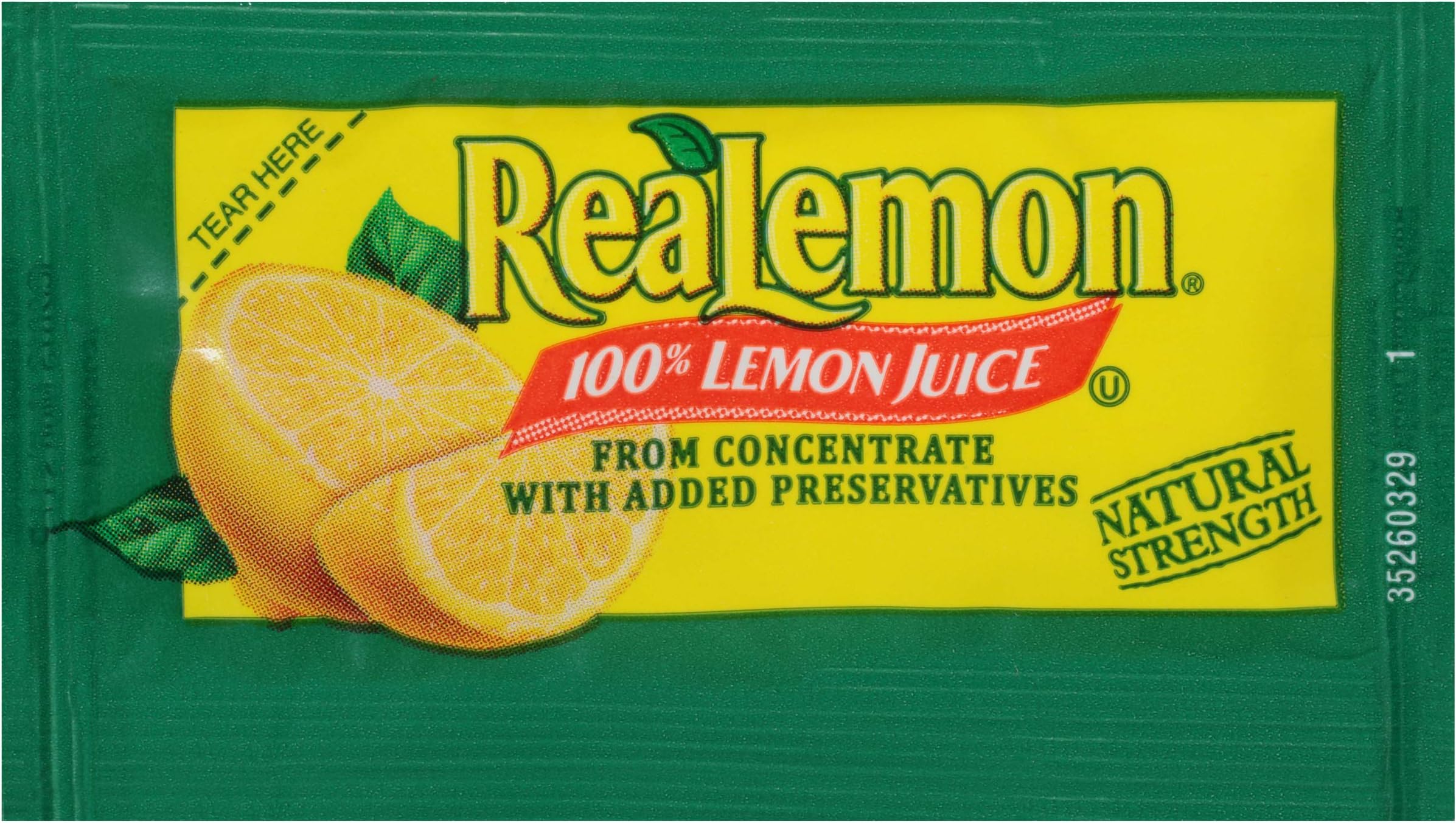 REALEMON Single Serve Lemon Juice, 4 gr. (Pack of 200)