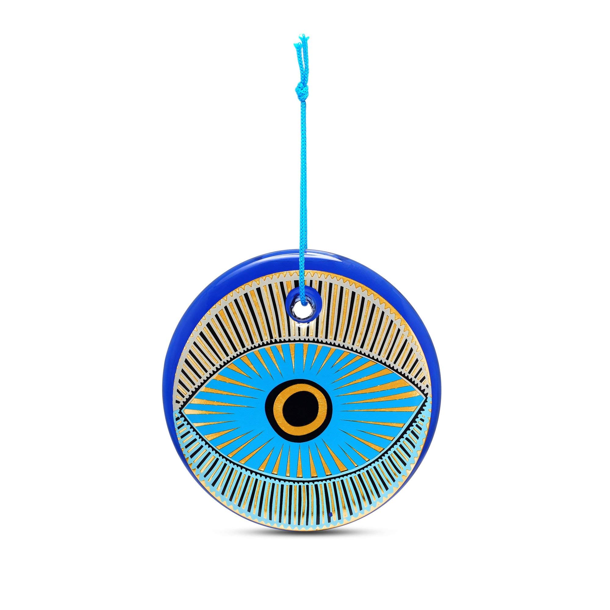 Turkish Eye in Gold - Home Wall Decor (Model 2)