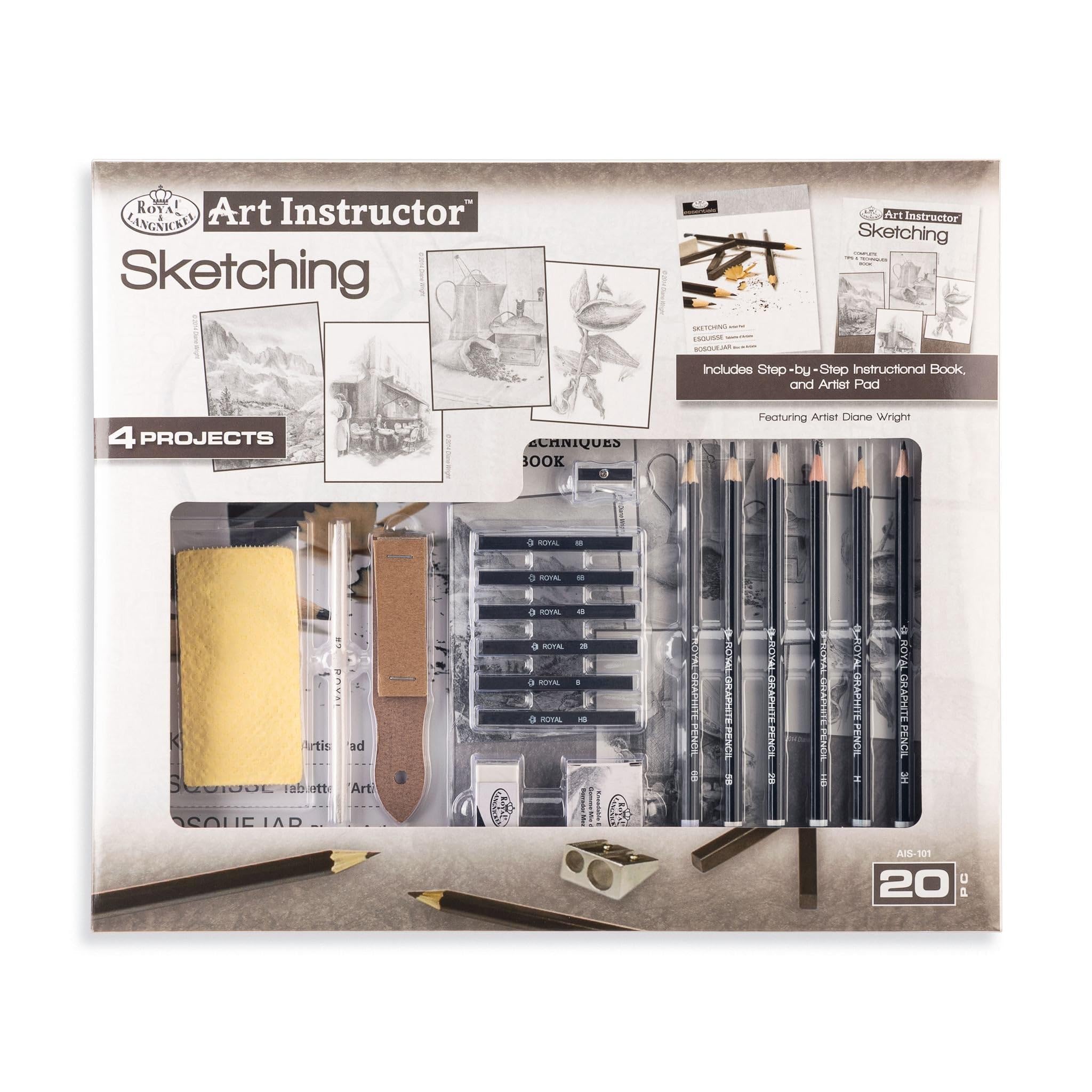 Amazon.com: ROYAL BRUSH AIS-101 Sketching Art Instructor Sketching