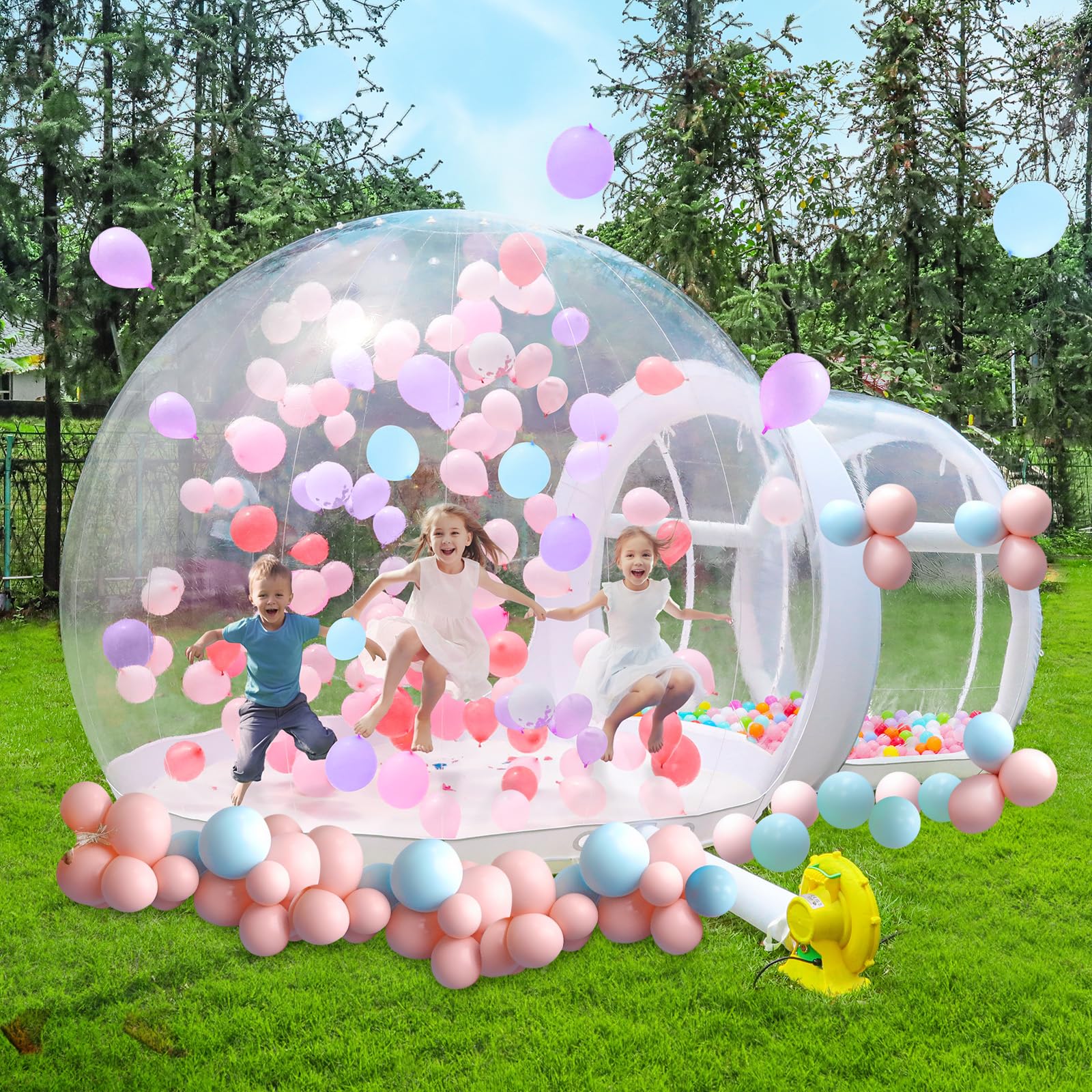Maison à Bulles Gonflable 3m, Tente Bulles pour Enfants Adultes, Maison à Mulles en Dôme TPU avec Soufflerie et Pompe, pour Intérieur, Extérieur, Jardin, l'arrière-Cour, l'anniversaire et Mariage Maison à Bulles Gonflable 3m, Tente Bulles pour Enfants Adultes, Maison à Mulles en Dôme TPU avec Soufflerie et Pompe, pour Intérieur, Extérieur, Jardin, l'arrière-Cour, l'anniversaire et Mariage