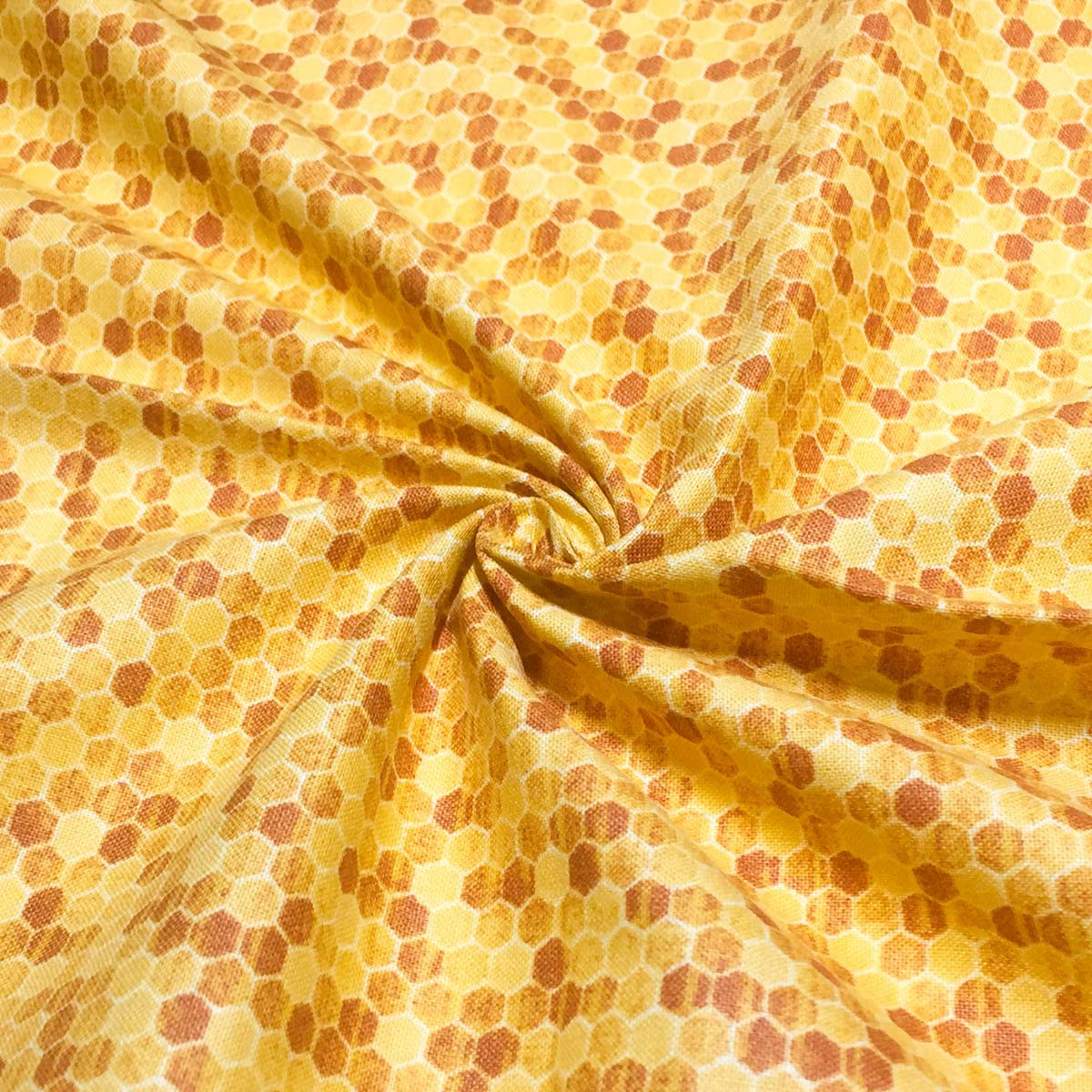Tonisnono 1 Yard - Cotton Fabric Charm Bee Honeycomb Precuts Fabric (Great for Quilting, Sewing, Craft Projects & More) (color68)
