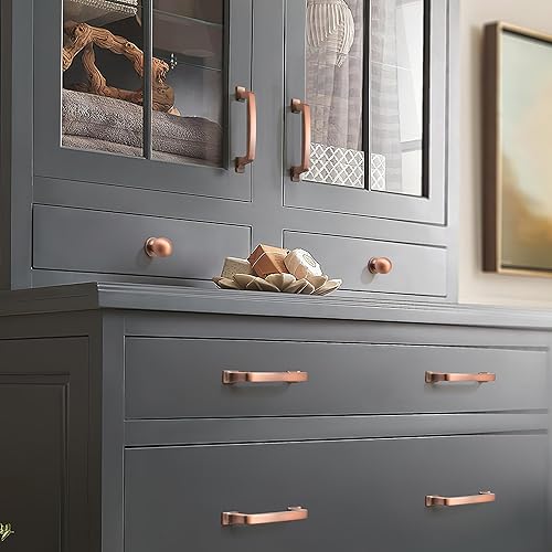 Miniatura 71 de khtumeware - Paquete de 10 pomos redondos de 1 pulgada (25 mm) de diámetro, acabado de latón antiguo, pomos de bola para alacena