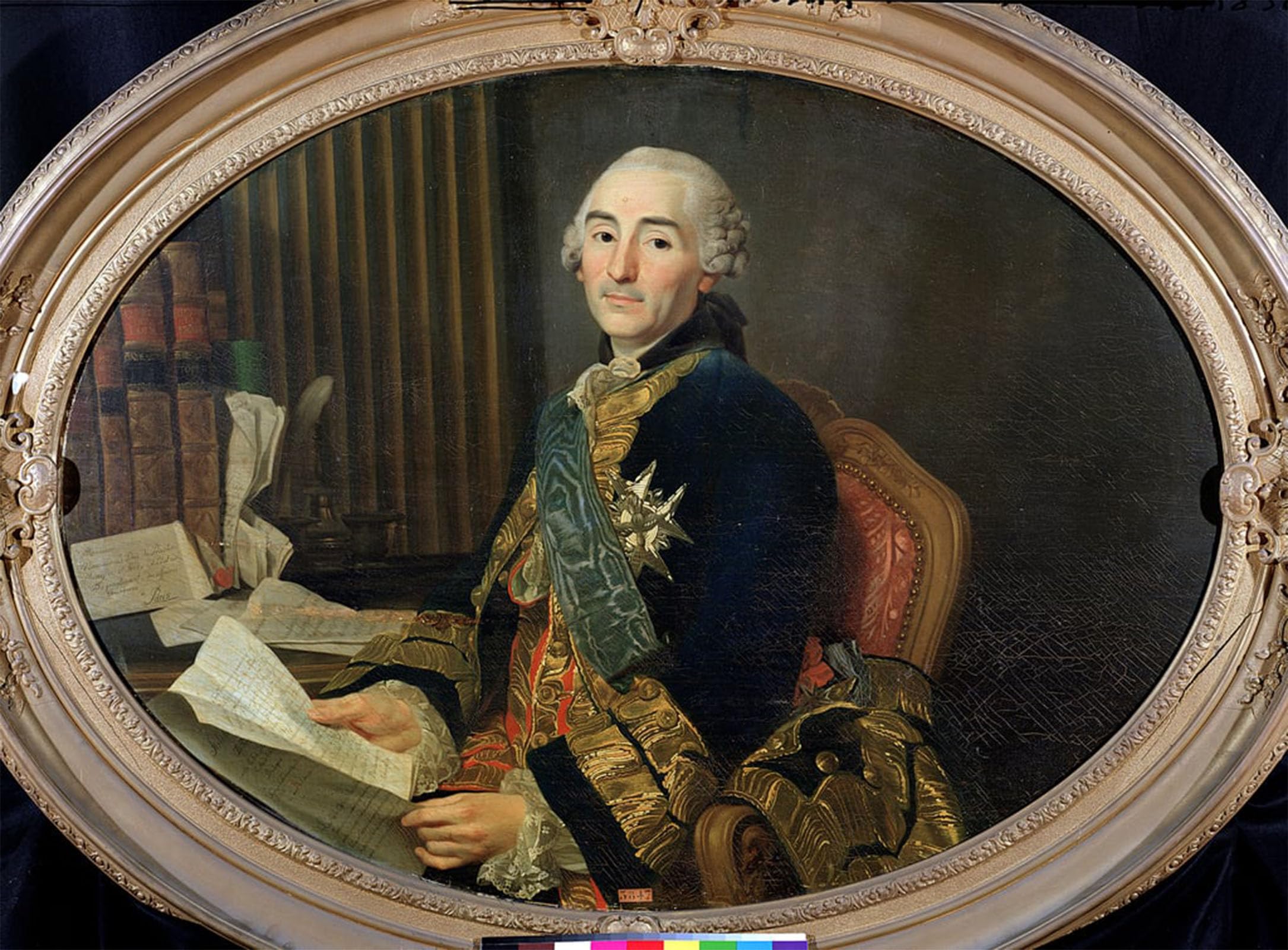 Serendipitp No Frame Vintage Picture Print On Canvas Wall Art Poster Gabriel De Choiseul Chevigny Of Praslin By Alexander Roslin Artwork Print Poster For Wall Decor 60X90cm