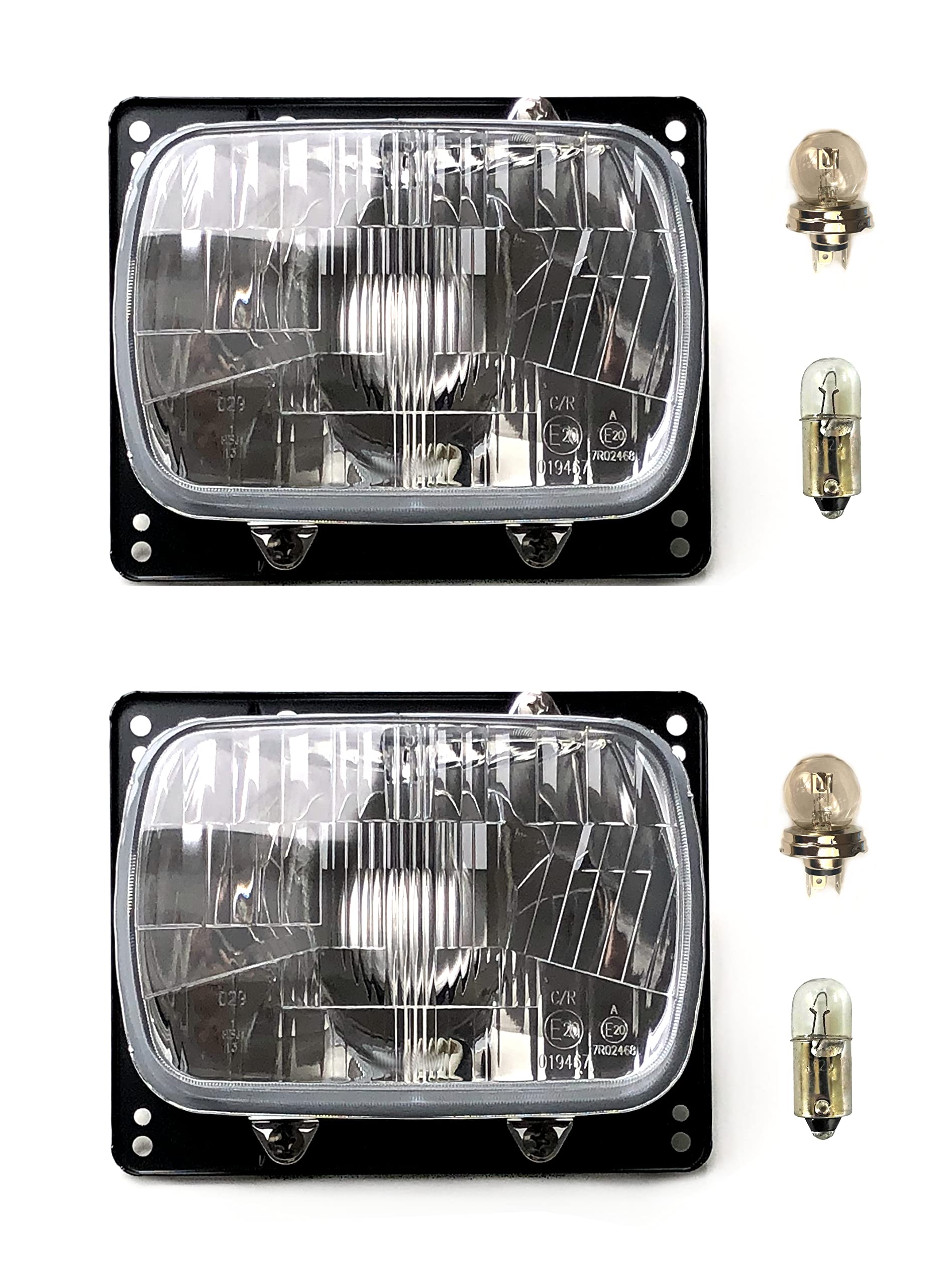 2x Hauptscheinwerfer H4 Fernlicht Abblendlicht Positionslicht Stecker Glühbirnen
