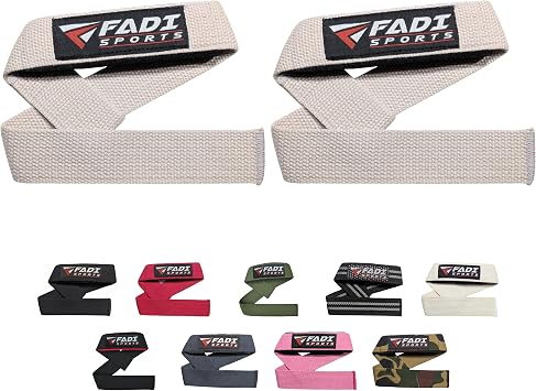 Lifting Wrist Straps for Weightlifting Gym Deadlift and Pull Ups 24 Inch Cotton with 5mm Padded Neoprene for Grip Support Powerlifting Bodybuilding for Men Women