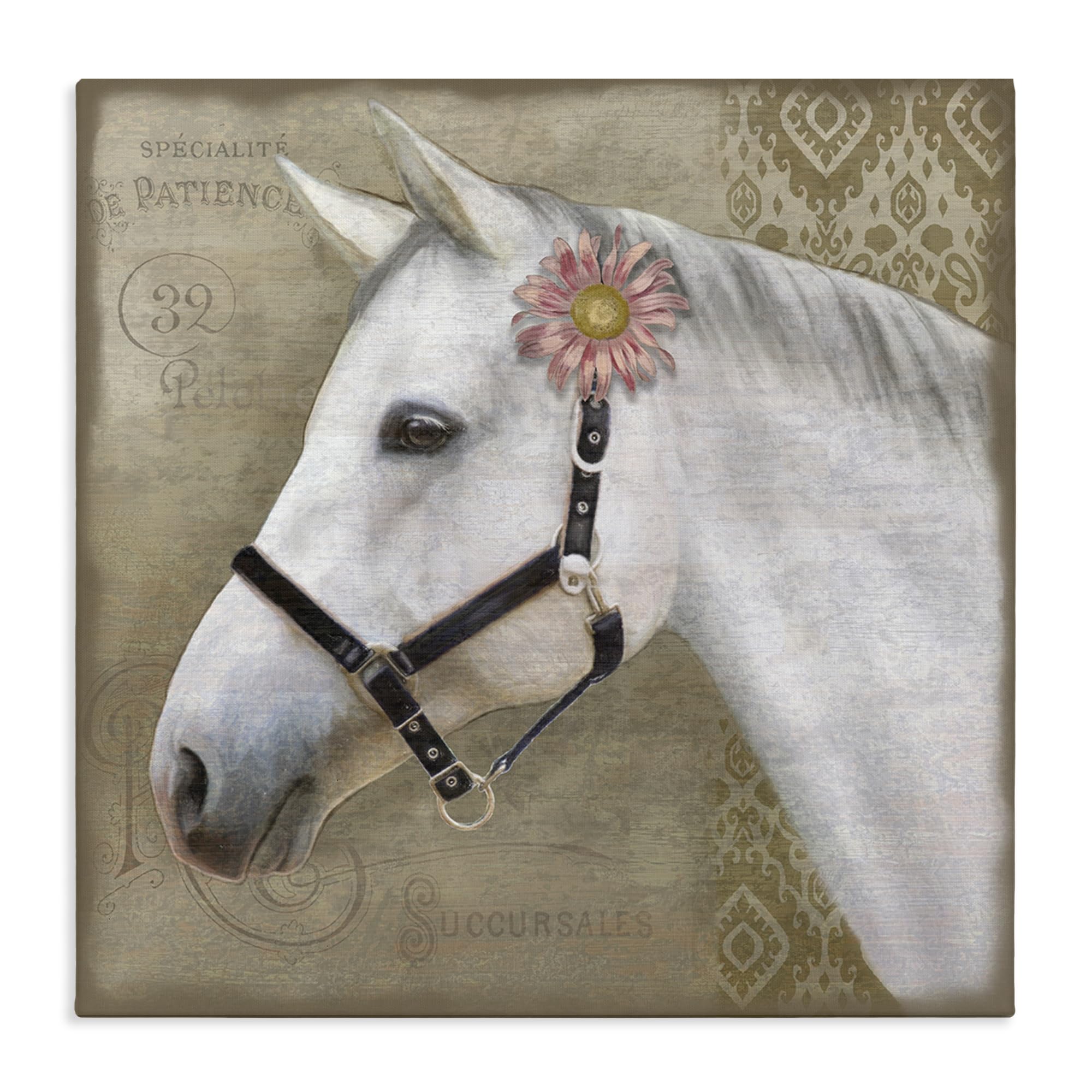 'Boho Barnyard Horse'| Canvas Art