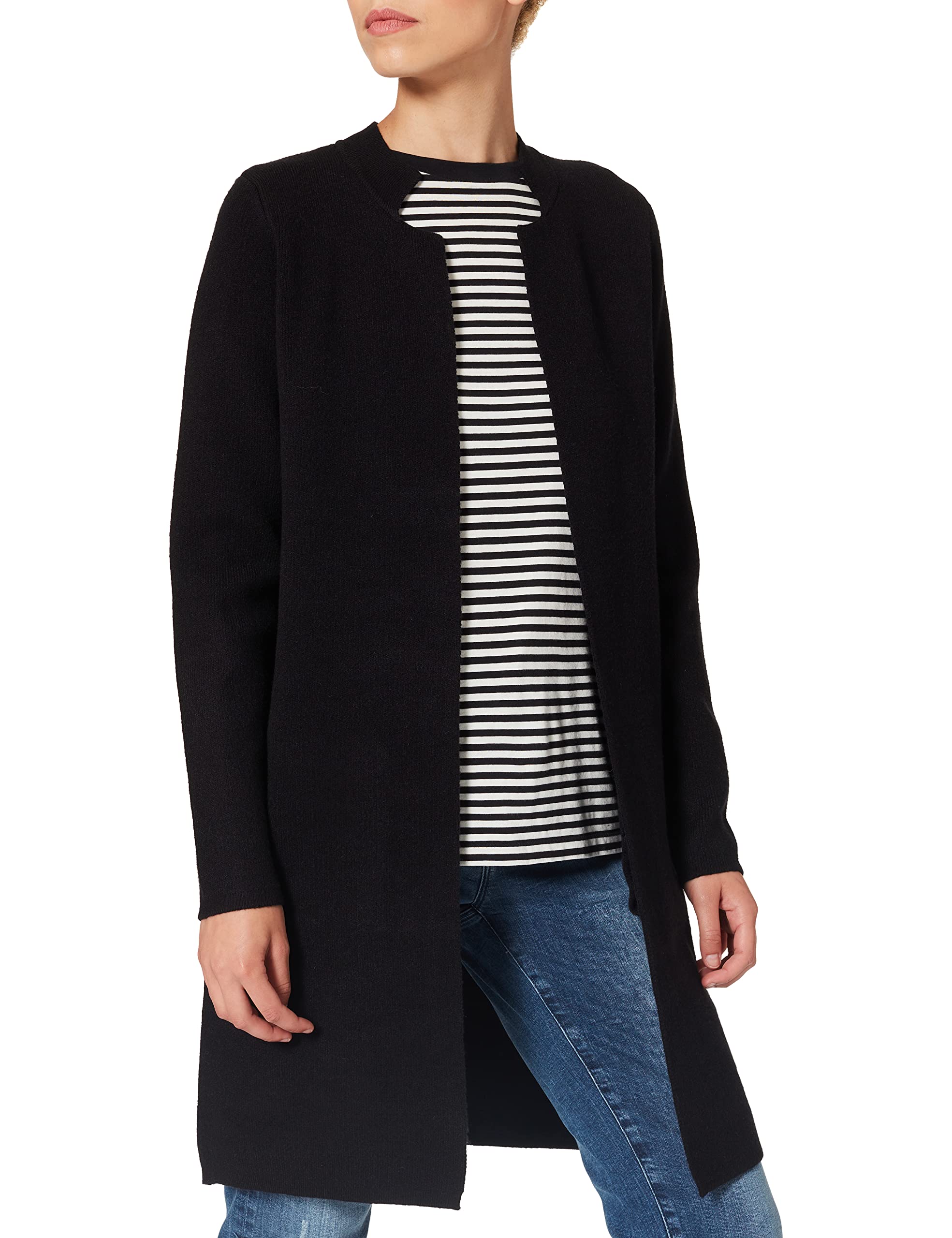 Morgan 162-mblock.m Women's Cardigan Jumper, Black, UK 14-16