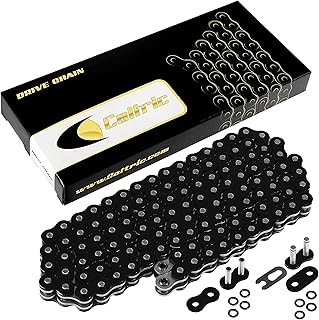 Caltric O-Ring Drive Chain Compatible with Harley Davidson Xlh883 Xlh-883 Sportster 883 1984-1989 1991 1992 Black