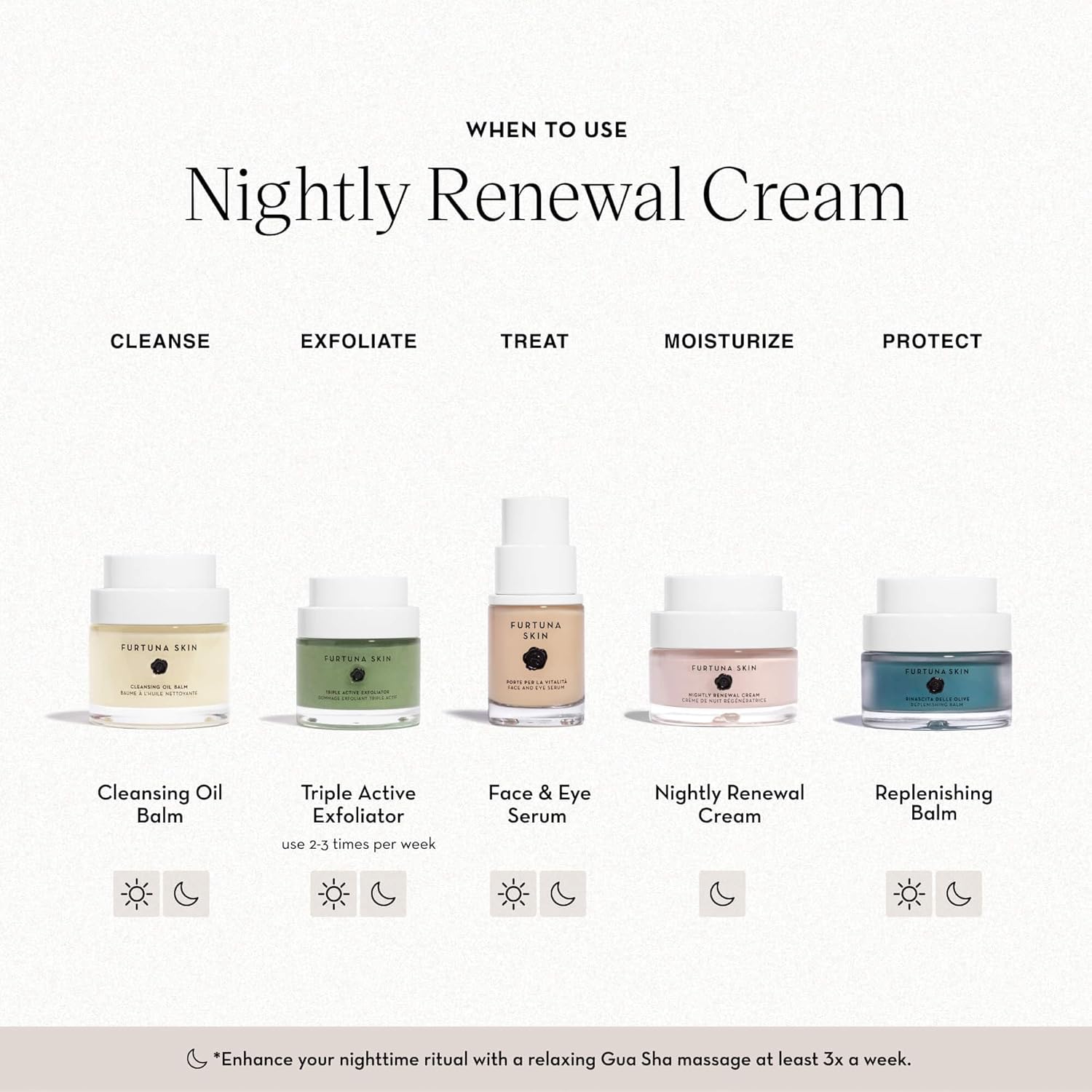 Furtuna Skin Nightly Renewal Cream - Intensive Overnight Regenerative Repair Moistrurizer, Bakuchiol & Ceramide Infused, Vegan, EWG Verified - Image 5