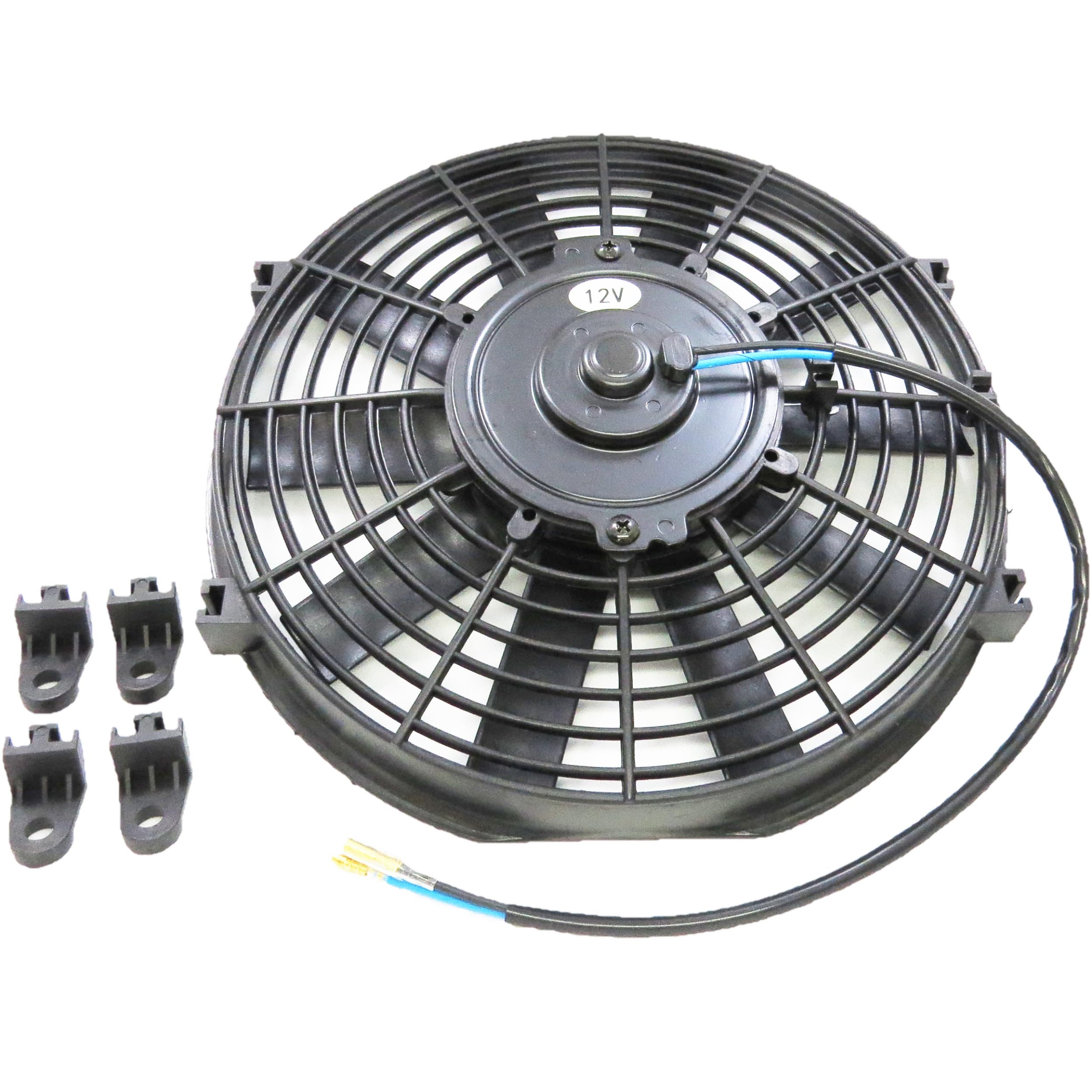 Amazon | (mind items) 10インチ 汎用 薄型 電動ファン プル式 吸風式 