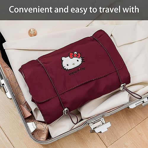 Miniatura 3 de Neceser de viaje colgante para mujer, lindo organizador de maquillaje, bolsa de higiene impermeable con 4 bolsas desmontables, accesorios de baño