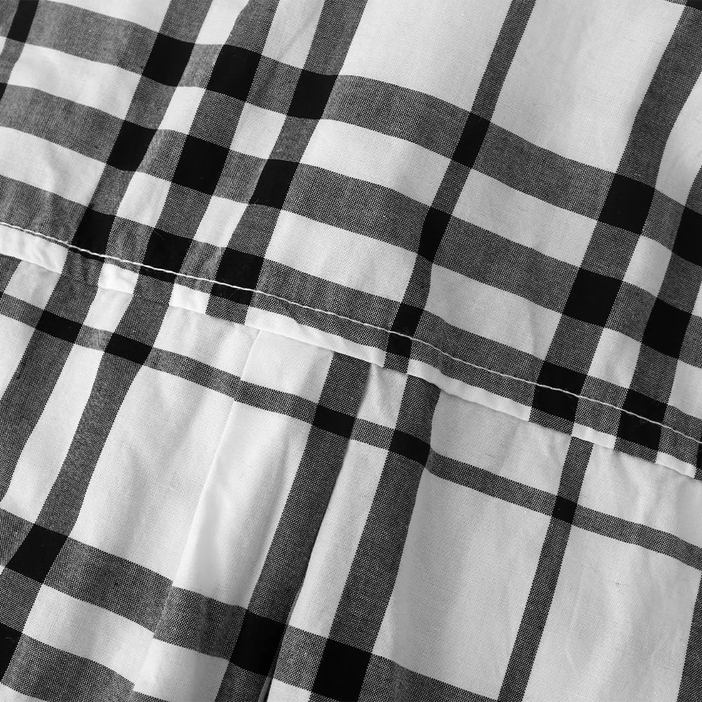 Spring&Gege Camisa de vestir de manga corta para niño, uniforme formal, tejido liso