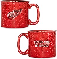 Vista 18 de Rico Industries NHL Dallas Stars - Taza de café personalizada de 12 onzas con logotipo grabado con láser profundo, taza de cerámica para acampar