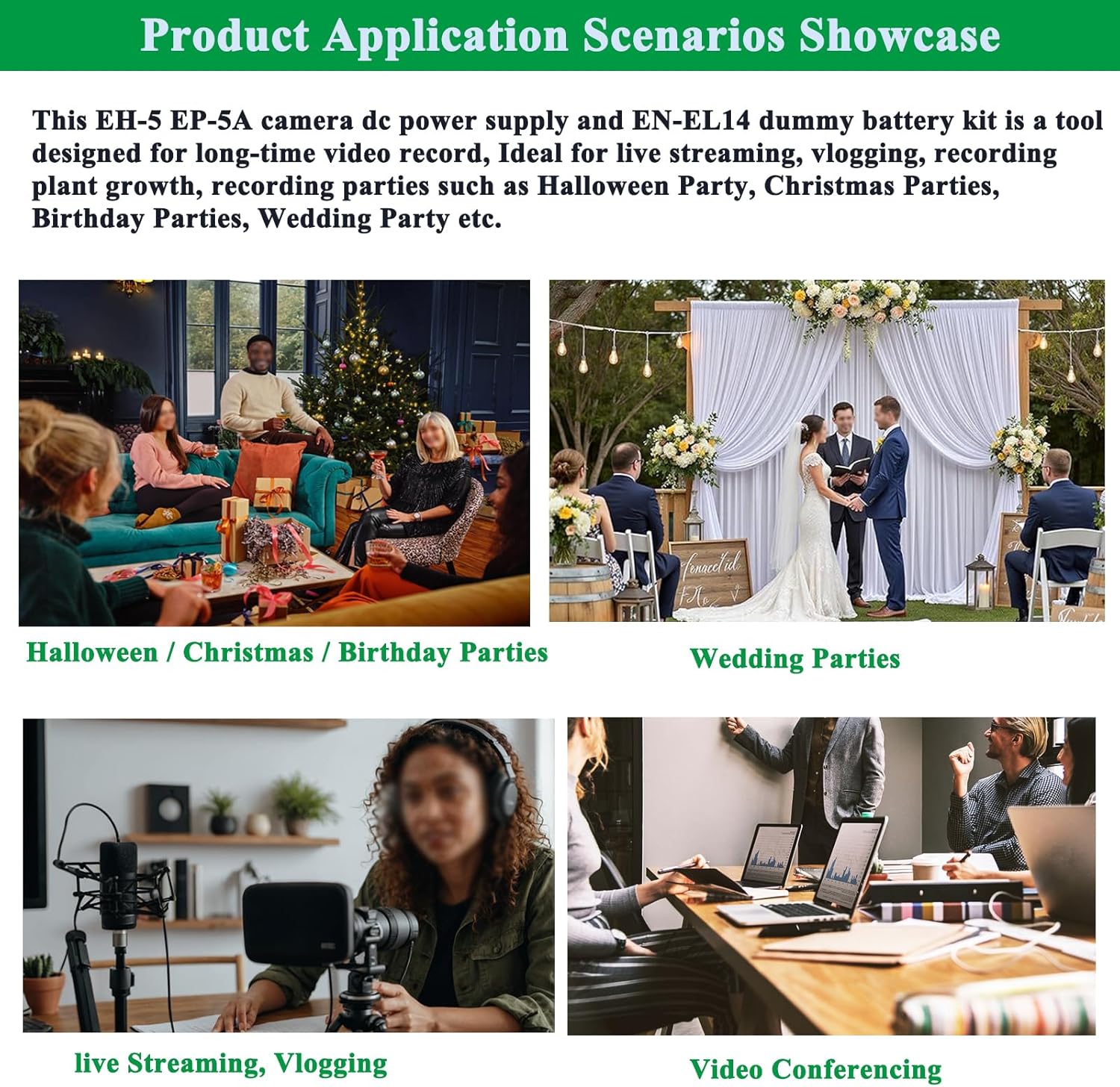 Gonine for Nikon EN EL14 Dummy Battery EP-5A Continuous AC Power Adapter Kit for Nikon D3100 D3200 D3300 D3400 D3500 D5100 D5200 D5300 D5500 D5600 DF Coolpix P7000 P7100 P7700 P7800 Cameras.